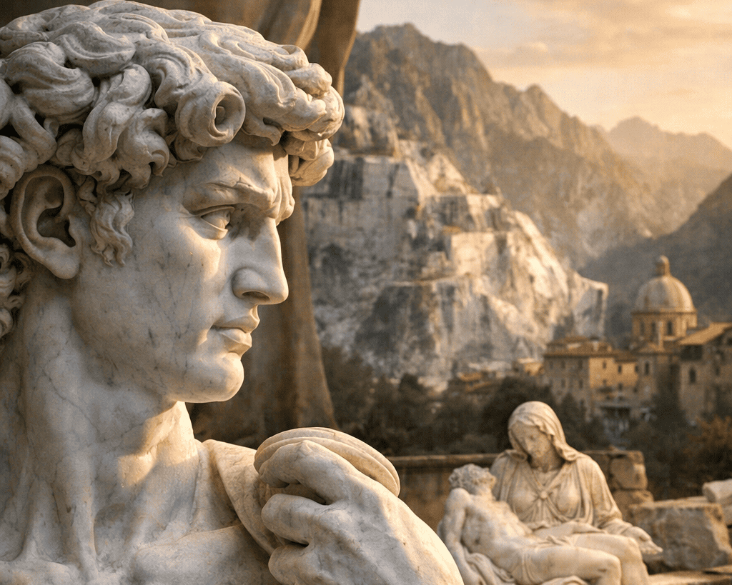 Mármore, a rocha preferida de Michelangelo